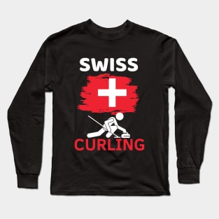 Swiss Curling Long Sleeve T-Shirt